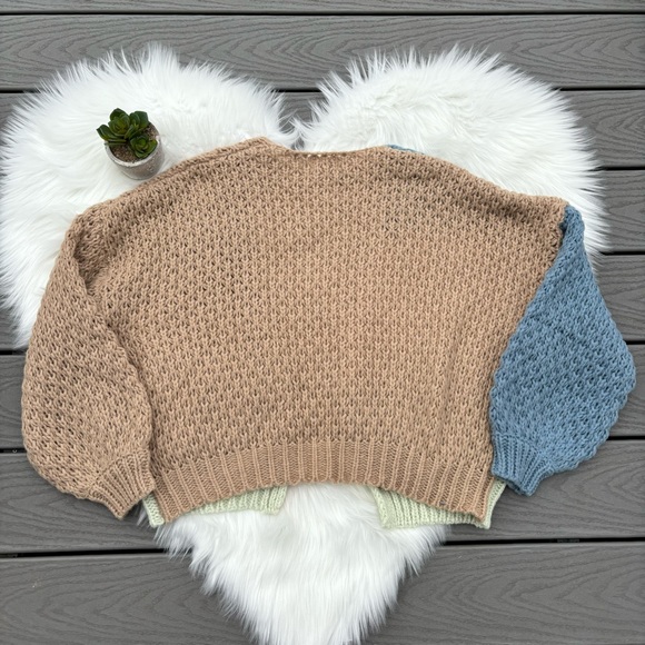 Colorblock Cardigan Sweater - Picture 3 of 3